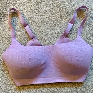 Aerie Seamless Lavender Lace Wireless Bra L/DD